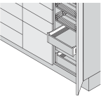 Frontbevestiging voor binnenlade METABOX hoogte 118 mm