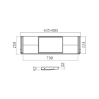 Metalen lade Slim