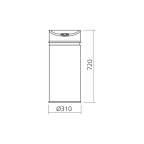 Automatikabfallbehälter 42 L