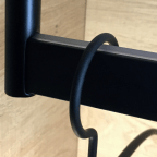 Schrankrohrhalter Ø 19 mm für eckiges Rohr