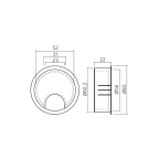 Metalen kabeldoorvoer Ø60 mm