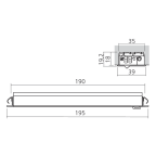 LED-lijst om in te bouwen 12 V
