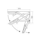 Inklapbare tabletdrager
