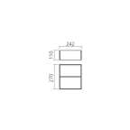 Cadre largeur 242 mm design acier