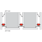 Attaches avant pour profil vertical