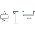 Schuifdeur BASIC TOP Transparant glas