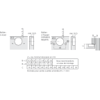 Charnière MODUL à 100° pour porte en applique