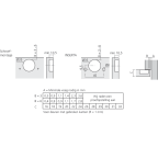 Scharnier MODUL 100° voor opliggende deur