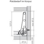 Innenauszug K (H: 138,5 mm)
