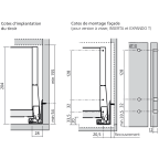Tiroir pour poubelles avec BOXCAP E (H : 209 mm)