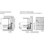 Tiroir standard M (H : 108 mm)