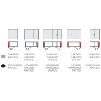 Garnituur voor 1 plooi- en inschuifdeur Concepta Folding III Pull 20 kg
