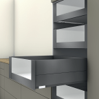 Binnenvoorraadlade E BOXCAP met glazen ladefront (H: 209 mm)