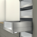 Binnenvoorraadlade E BOXCAP met glazen ladefront (H: 209 mm)