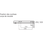 LÉGRABOX BLUMOTION / TIP-ON BLUMOTION gris orion mat hauteur N