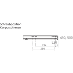 LEGRABOX BLUMOTION / TIP-ON BLUMOTION oriongrau matt Höhe N