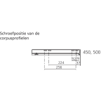 LEGRABOX BLUMOTION / TIP-ON BLUMOTION oriongrijs mat hoogte N