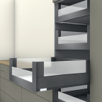 Binnenvoorraadlade E BOXCOVER met half glazen ladefront (H: 209 mm)
