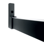 Support d'extrémité latéral pour tube rectangle