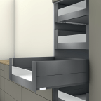 Binnenvoorraadlade E BOXCAP met half glazen ladefront (H: 209 mm)