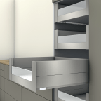 Binnenvoorraadlade E BOXCAP met half glazen ladefront (H: 209 mm)