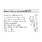 Perceuse-visseuse sans fil TXS12 Set