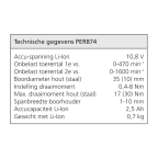Draadloze schroefboormachine TXS12 Set