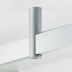 Support intermédiaire Ø19 pour tube rectangle