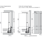 Tiroir standard avec BOXCOVER E (H : 209 mm)