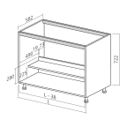 Caisson bas 720 sous évier