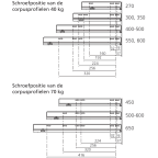 LEGRABOX free BLUMOTION / TIP-ON BLUMOTION inox hoogte C