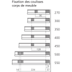 TANDEM 560H 30 kg avec BLUMOTION intégré