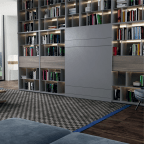 Lit abattable vertical en applique