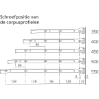 METABOX 320K 118 mm enkel uittrekbaar