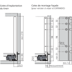 Tiroir Standard F (H : 257 mm)