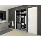 Garniture 1 porte bois Concepta 40/50 kg