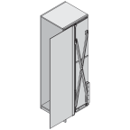 Garniture 1 porte bois Concepta 40/50 kg