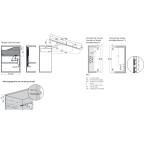 Set AVENTOS HS top bevestiging euroschroef