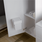 Fixation sur porte pour poubelle SDB