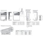 Set AVENTOS HL top bevestiging euroschroef