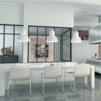 Glasstructuren interieur onder hoek