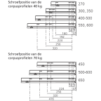 LEGRABOX TIP_ON oriongrijs mat hoogte M