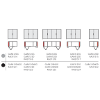 Garnitur Folding Concepta III für 1 Paar Falttüren, Push-to-open 20 kg