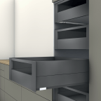 Binnenvoorraadlade E BOXCAP met ladefront reling (H:209 mm)