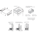 LEGRABOX TIP-ON Edelstahl matt Höhe K