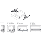Coulisse MOVENTO 40 kg BLUMOTION / TIP-ON BLUMOTION