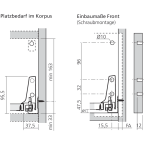 Schubkasten C M-Zarge (H: 196 mm)