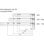 Geleider MOVENTO 70 kg BLUMOTION / TIP-ON BLUMOTION