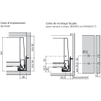 Tiroir standard K (H : 146 mm)