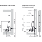 Schubkasten B M-Zarge (H: 164 mm)